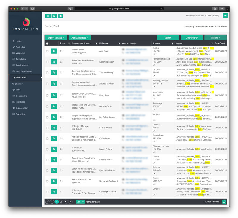 Talent Pool Management Software | Logicmelon